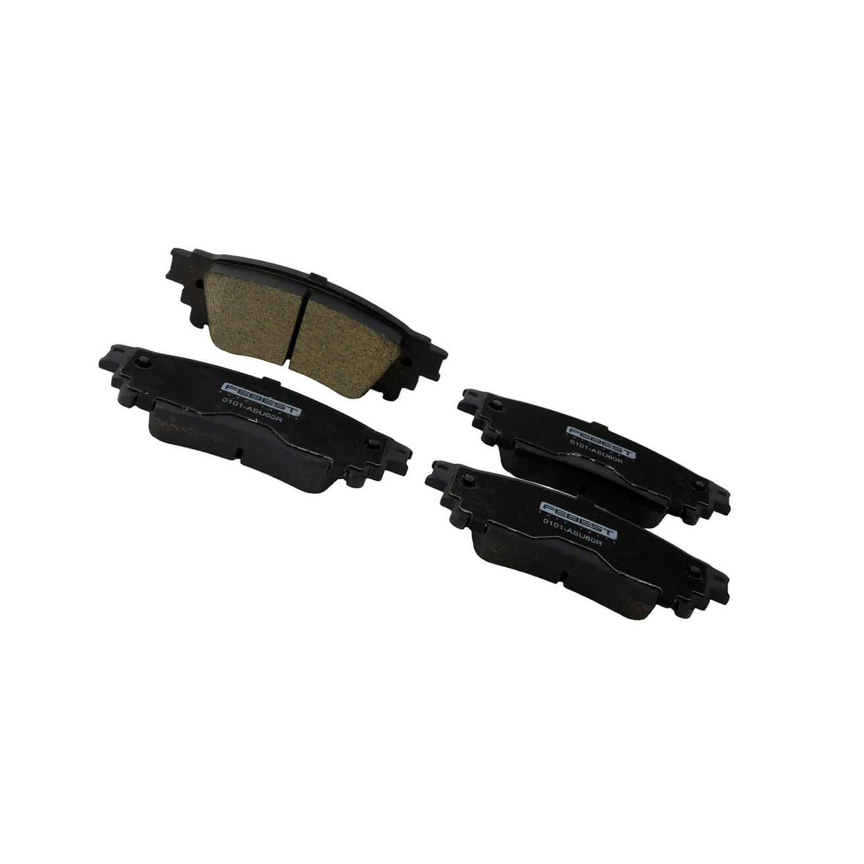 0101-ASU60R - PAD KIT, DISC BRAKE, REAR (WITH ANTI SQUEAL SHIM) Braking System, Brake Pads