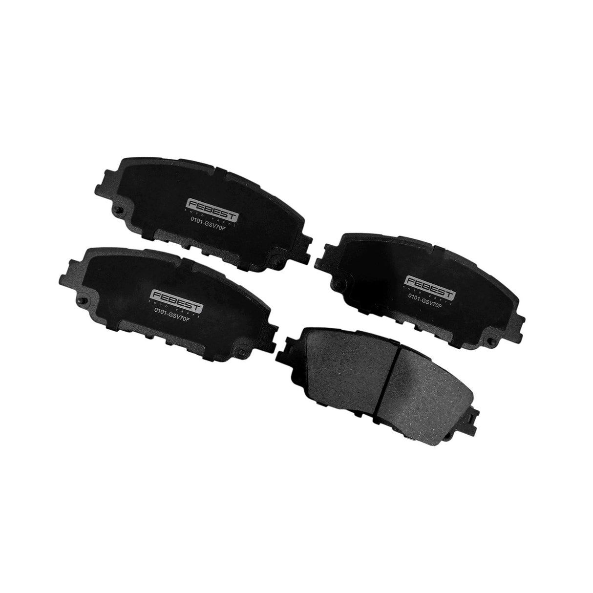 0101-GSV70F - PAD KIT, DISC BRAKE, FRONT (WITH ANTI SQUEAL SHIM) Braking System, Brake Pads