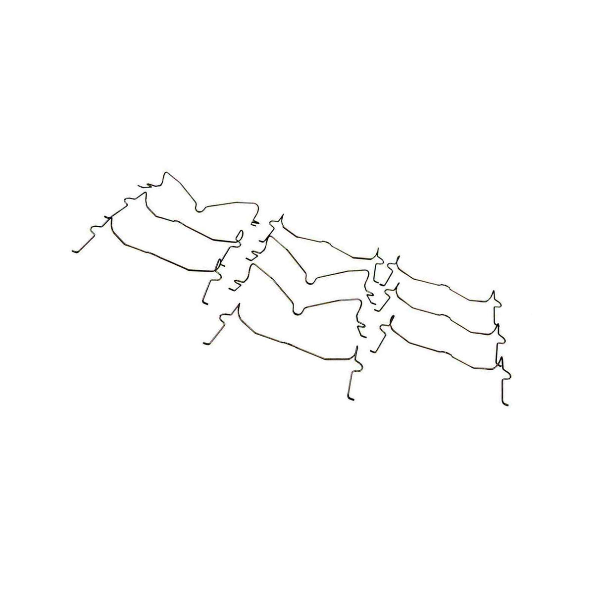 0103-004-PCS10 - ANTI-RATTLE SPRING, DISC BRAKE PADS PCS 10 Braking System, Fitting Kit