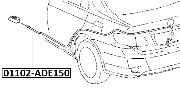01102-ADE150 - CABLE ASSEMBLY TAILGATE LOCK CONTROL