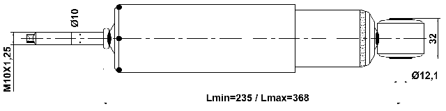 01110-016F - FRONT SHOCK ABSORBER GAS.TWIN TUBE