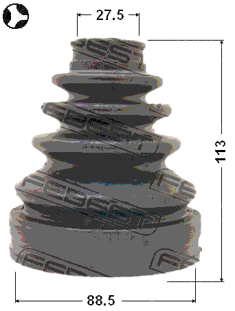 0115-GRJ120T - BOOT INNER CV JOINT KIT 88.5X113X27.5