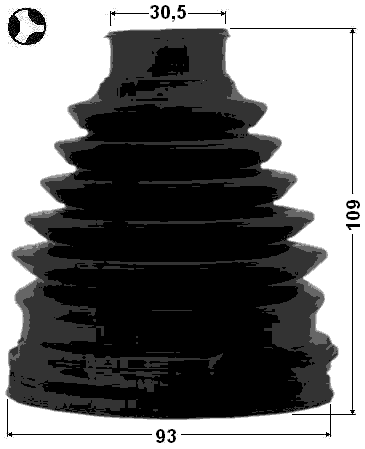 0115-GRJ150T - BOOT INNER CV JOINT KIT 93X109X30.5