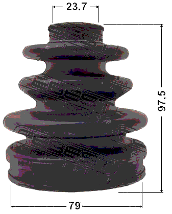 0117-090 - BOOT OUTER CV JOINT KIT 79X97.5X23.7