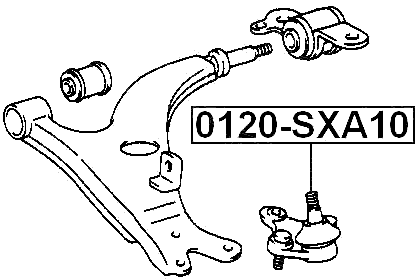 0120-SXA10 - BALL JOINT FRONT LOWER ARM