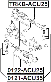 0121-ACU35 - STEERING TIE ROD END
