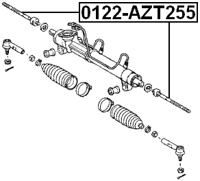 0122-AZT255 - STEERING TIE ROD