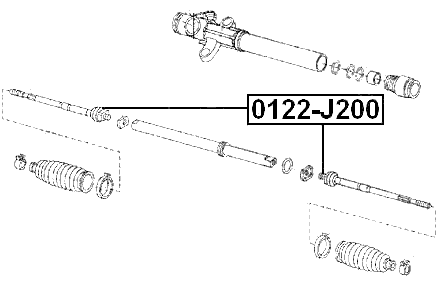0122-J200 - STEERING TIE ROD