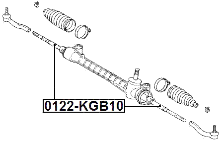 0122-KGB10 - STEERING TIE ROD