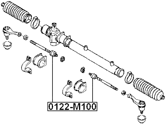 0122-M100 - STEERING TIE ROD