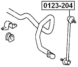 0123-204 - FRONT STABILIZER LINK / SWAY BAR LINK