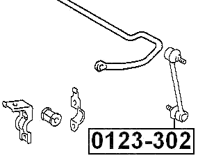 0123-302 - REAR STABILIZER LINK