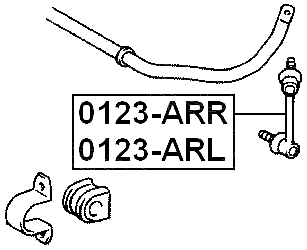 0123-ARR - REAR RIGHT STABILIZER LINK