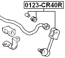 0123-CR40R - REAR STABILIZER LINK