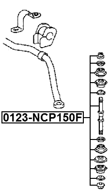 0123-NCP150F - FRONT STABILIZER LINK / SWAY BAR LINK