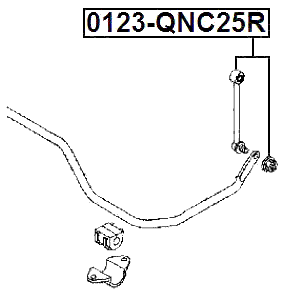 0123-QNC25R - REAR STABILIZER LINK