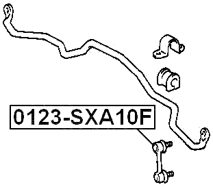 0123-SXA10F - FRONT STABILIZER LINK / SWAY BAR LINK