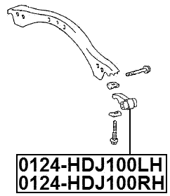 0124-HDJ100LH - LEFT FRONT ARM