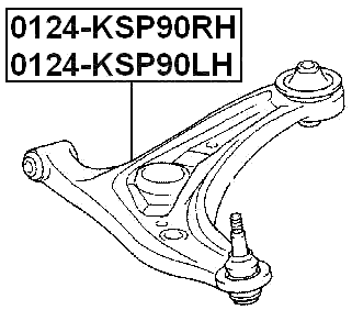 0124-KSP90LH - LEFT FRONT ARM