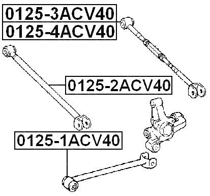 0125-1ACV40 - REAR TRAILING ROD