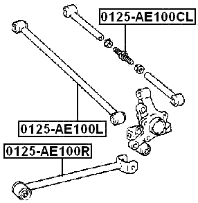 0125-AE100L - REAR TRANSVERSE LINK