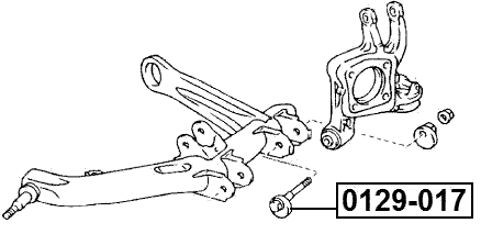 0129-017 - CAMBER ADJUSTING ECCENTRIC BOLT