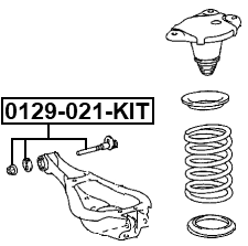 0129-021-KIT - REPAIR KIT, CAMBER ADJUSTING ECCENTRIC BOLT