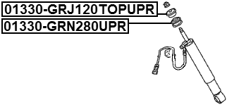 01330-GRN280UPR - REAR SHOCK ABSORBER BUSHING