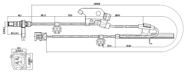 01606-003 - ABS SENSOR FRONT LEFT