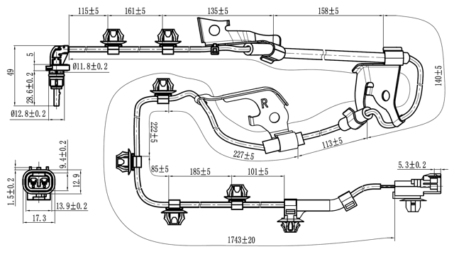 01606-014 - ABS SENSOR FRONT RIGHT