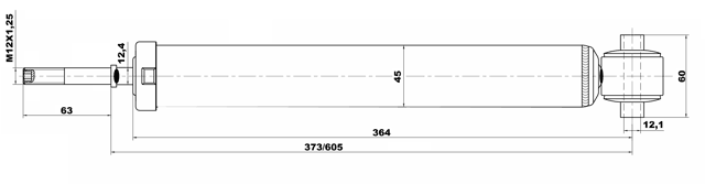 01650964R - REAR SHOCK ABSORBER