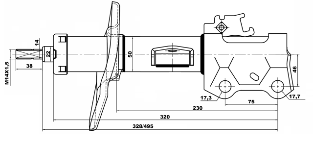 01660299FR - SHOCK ABSORBER FRONT RIGHT