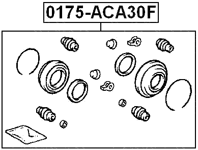 0175-ACA30F - FRONT BRAKE CALIPER REPAIR KIT (SET FOR TWO SIDES)