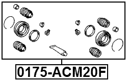 0175-ACM20F - FRONT BRAKE CALIPER REPAIR KIT (SET FOR TWO SIDES)