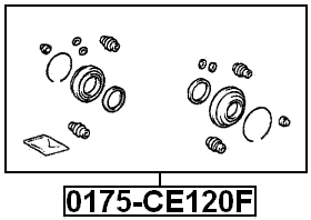 0175-CE120F - FRONT BRAKE CALIPER REPAIR KIT (SET FOR TWO SIDES)
