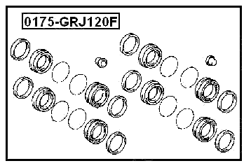 0175-GRJ120F - FRONT BRAKE CALIPER REPAIR KIT (SET FOR TWO SIDES)