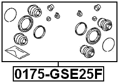 0175-GSE25F - FRONT BRAKE CALIPER REPAIR KIT (SET FOR TWO SIDES)