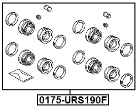 0175-URS190F - FRONT BRAKE CALIPER REPAIR KIT (SET FOR TWO SIDES)