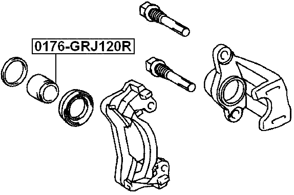 0176-GRJ120R - REAR CALIPER PISTON D48.1