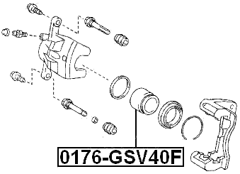 0176-GSV40F - FRONT CALIPER PISTON D63.3