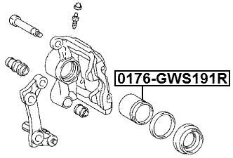 0176-GWS191R - REAR CALIPER PISTON D44.4