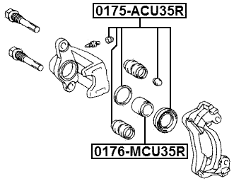 0176-MCU35R - REAR CALIPER PISTON D41.2