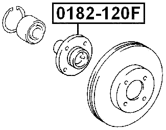 0182-120F - FRONT WHEEL HUB