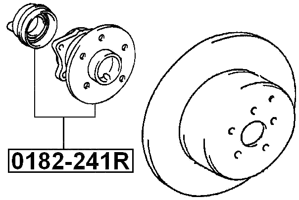 0182-241R - REAR WHEEL HUB