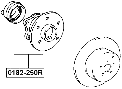 0182-250R - REAR WHEEL HUB