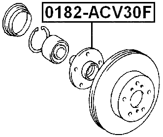 0182-ACV30F - FRONT WHEEL HUB