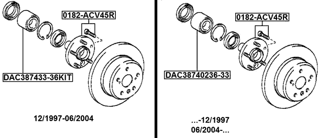 0182-ACV45R - REAR WHEEL HUB