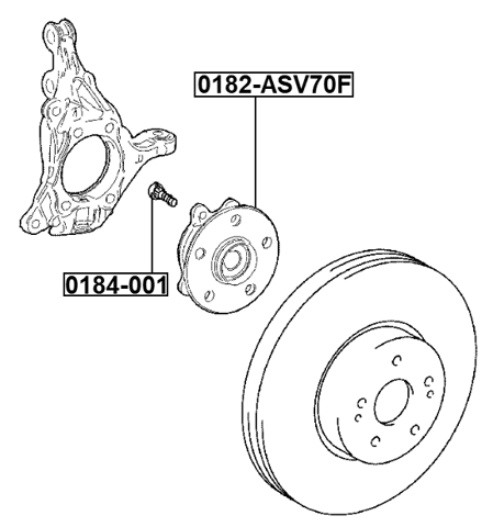 0182-ASV70F - FRONT WHEEL HUB