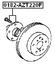 0182-AZT220F - FRONT WHEEL HUB