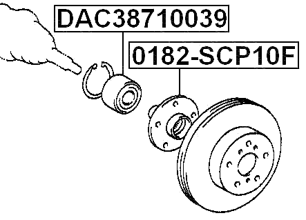 0182-SCP10F - FRONT WHEEL HUB